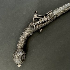 Victorian Novelty Cased Silver Pistol Pencil